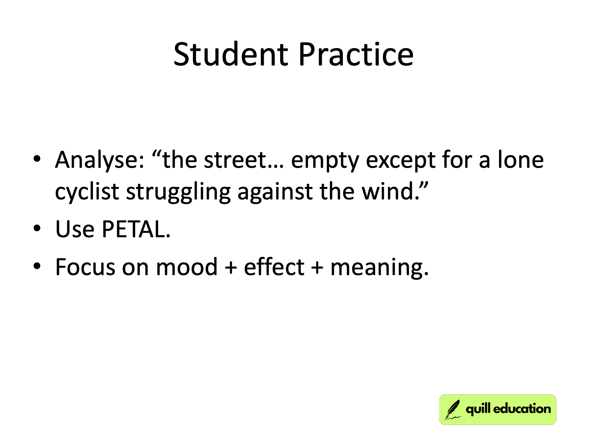 gcse English workshop lesson 7