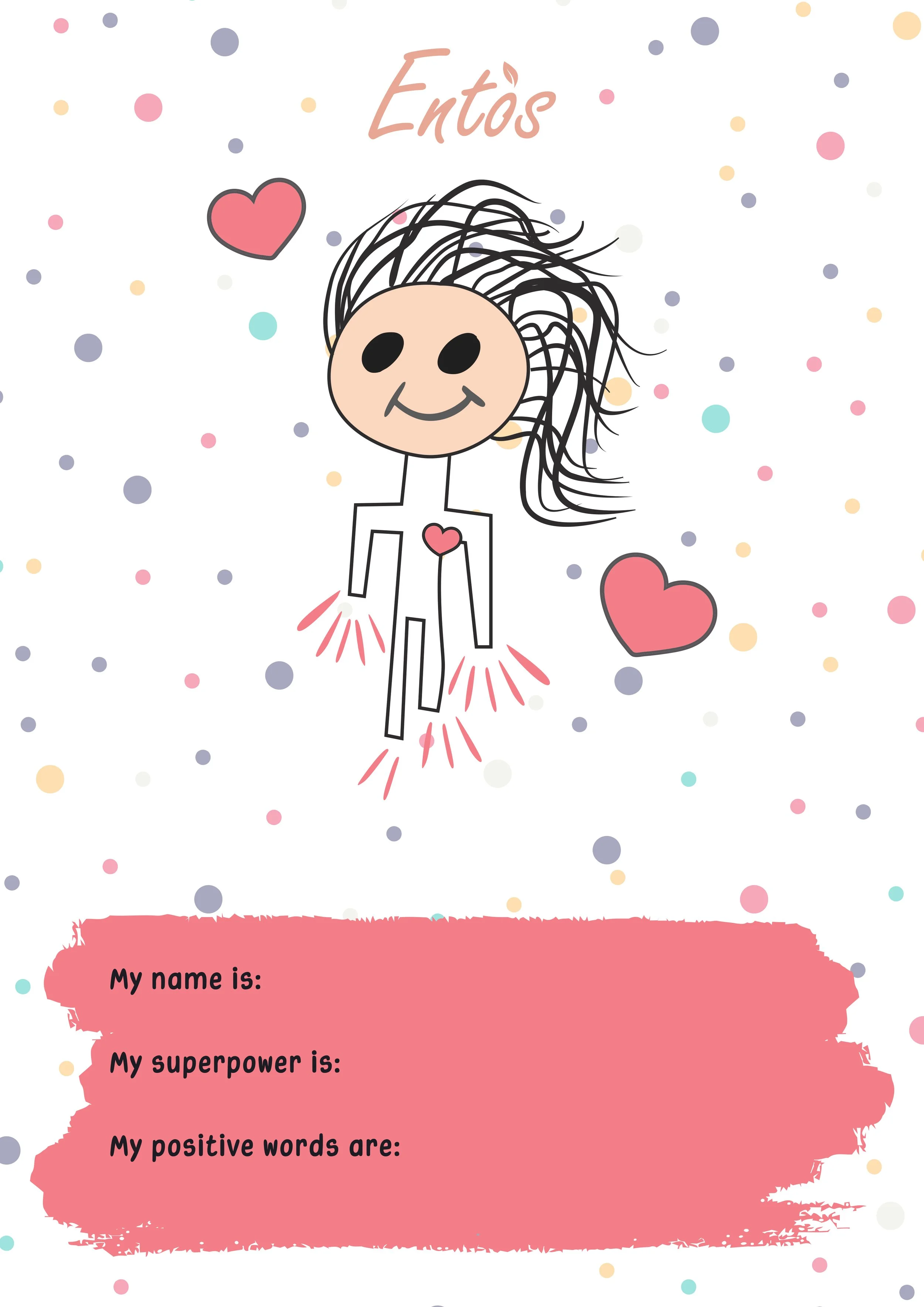 Digital kids posters with Entos heroes