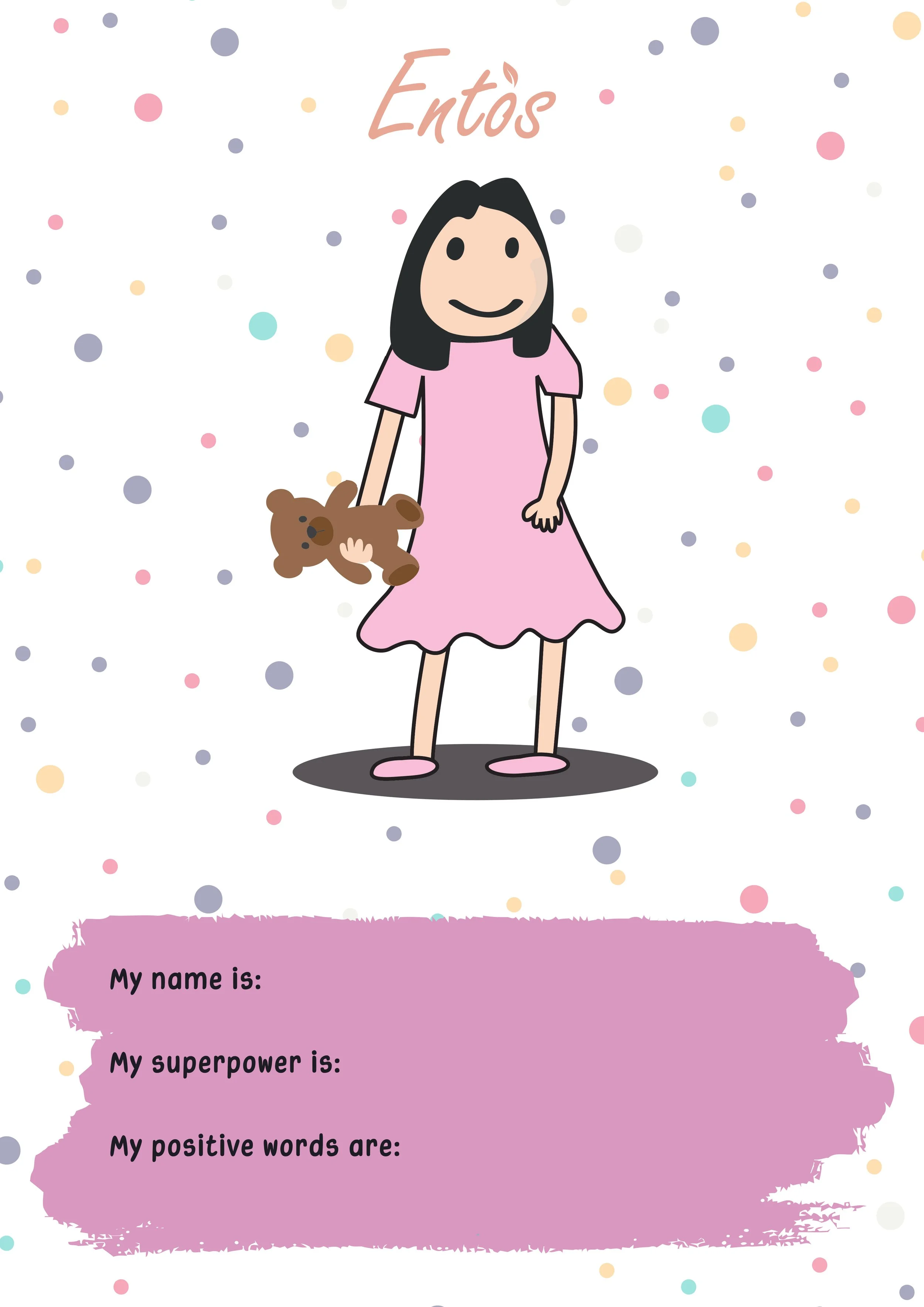 Digital kids posters with Entos heroes