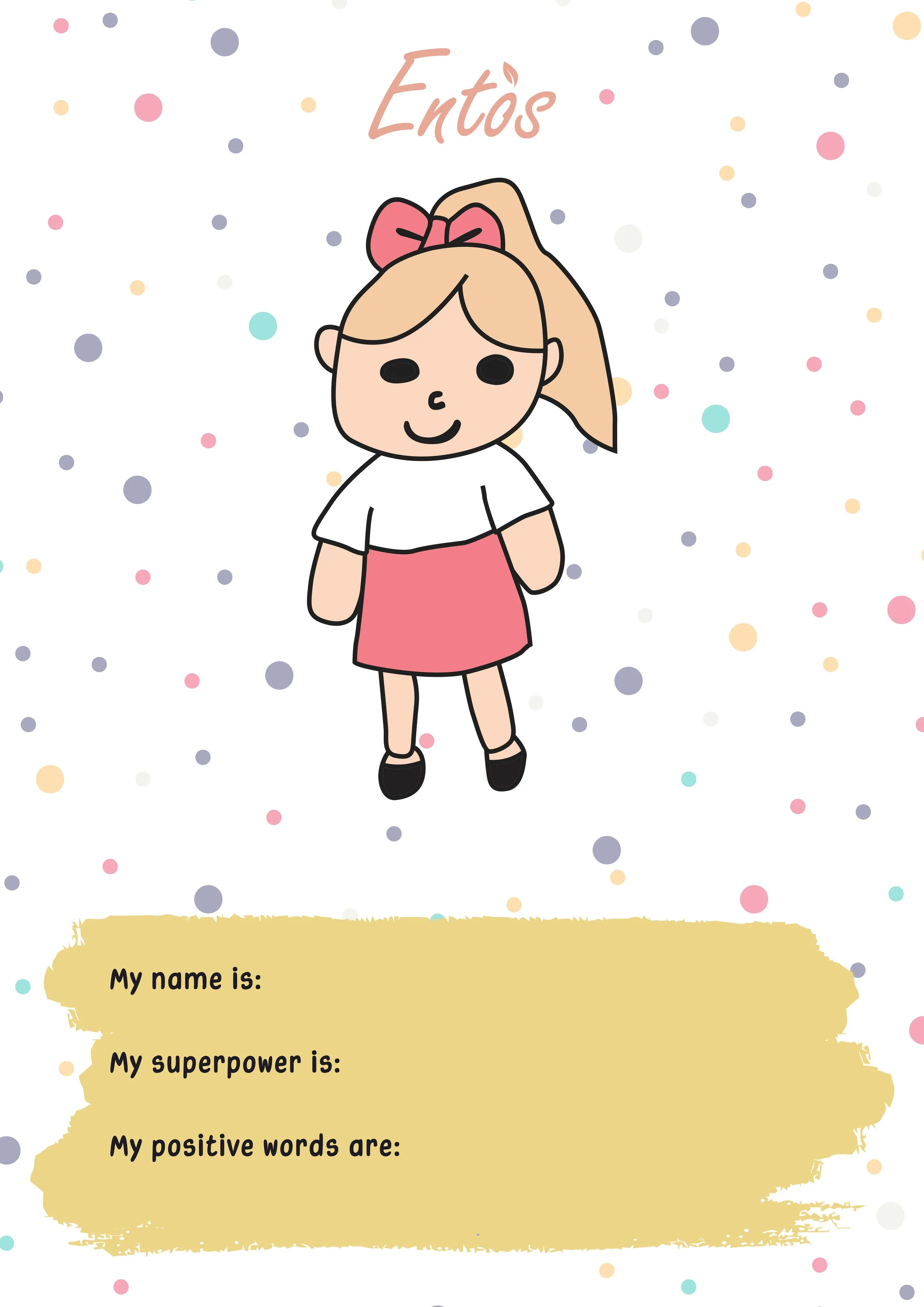 Digital kids posters with Entos heroes