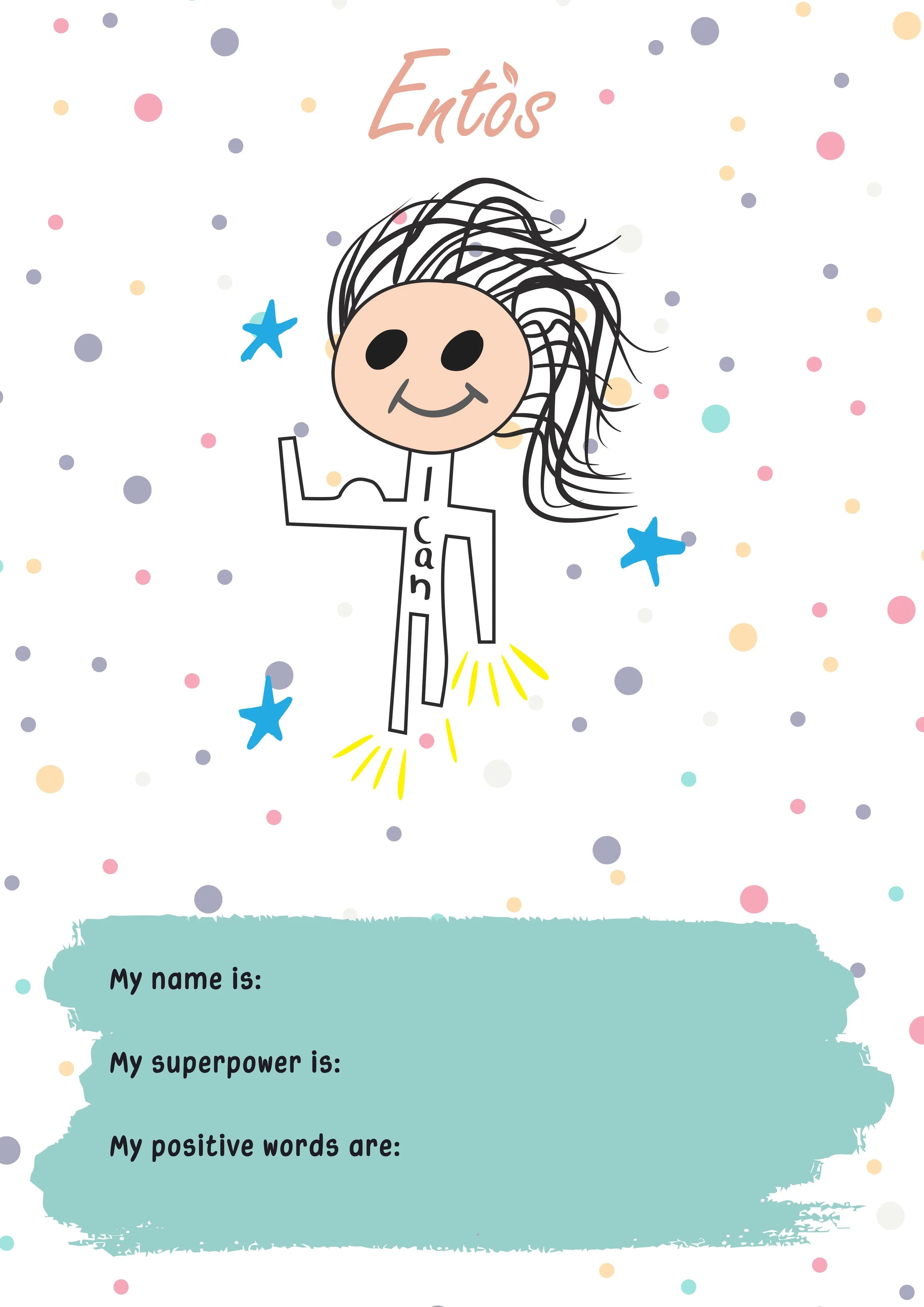 Digital kids posters with Entos heroes