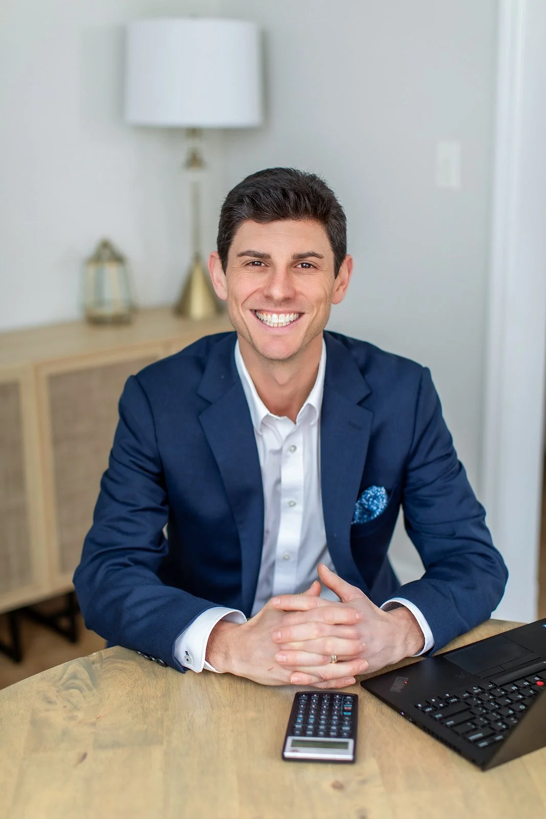 Kent Groff, founder of Groff Wealth Management, a fee-only fiduciary financial planning firm in Hunt Valley Maryland welcoming clients.