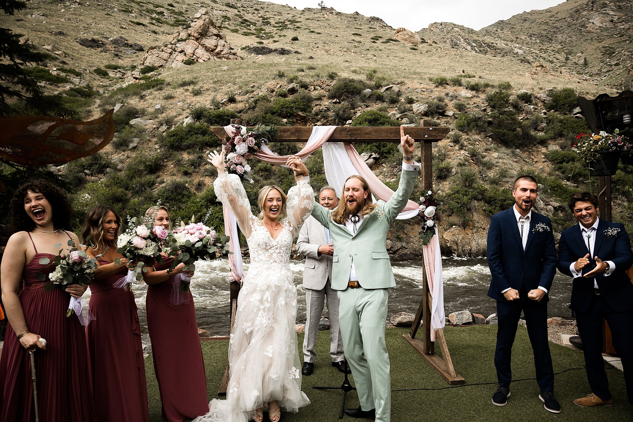 Summer Wedding At The Mishawaka Amphitheater 