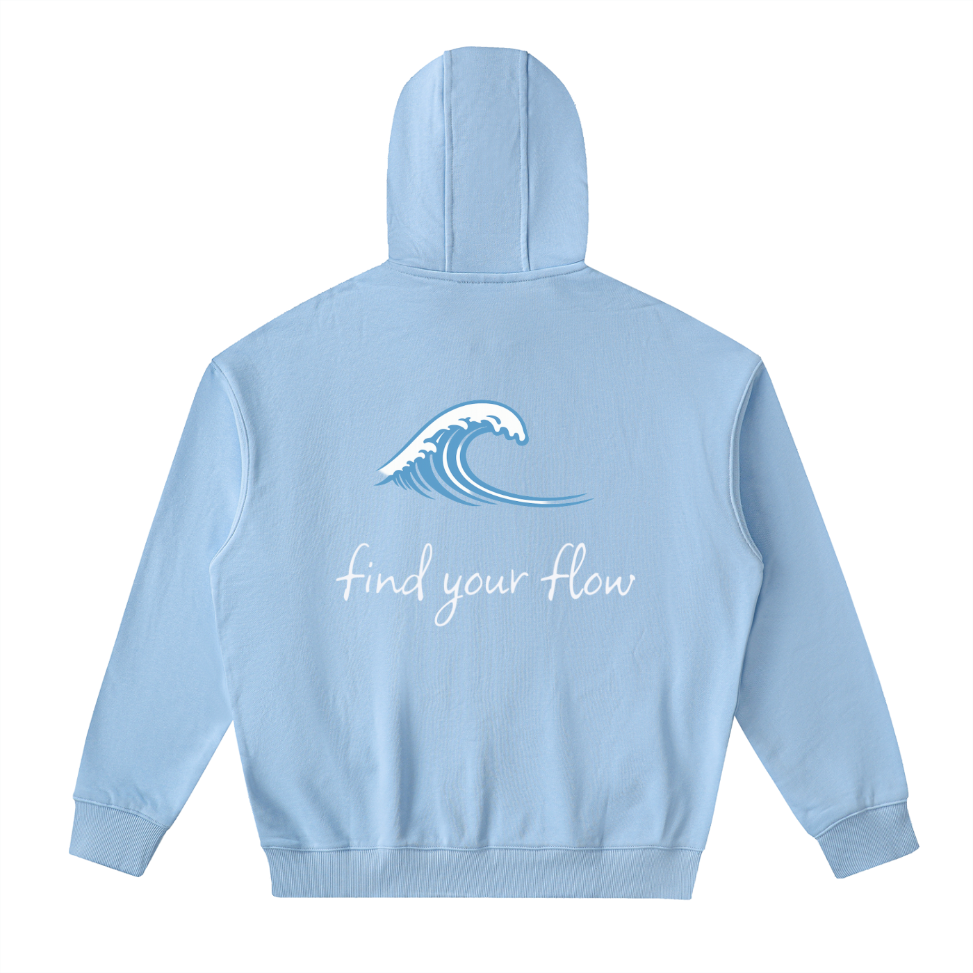 Drop-Shoulder Zip Up Hoodie