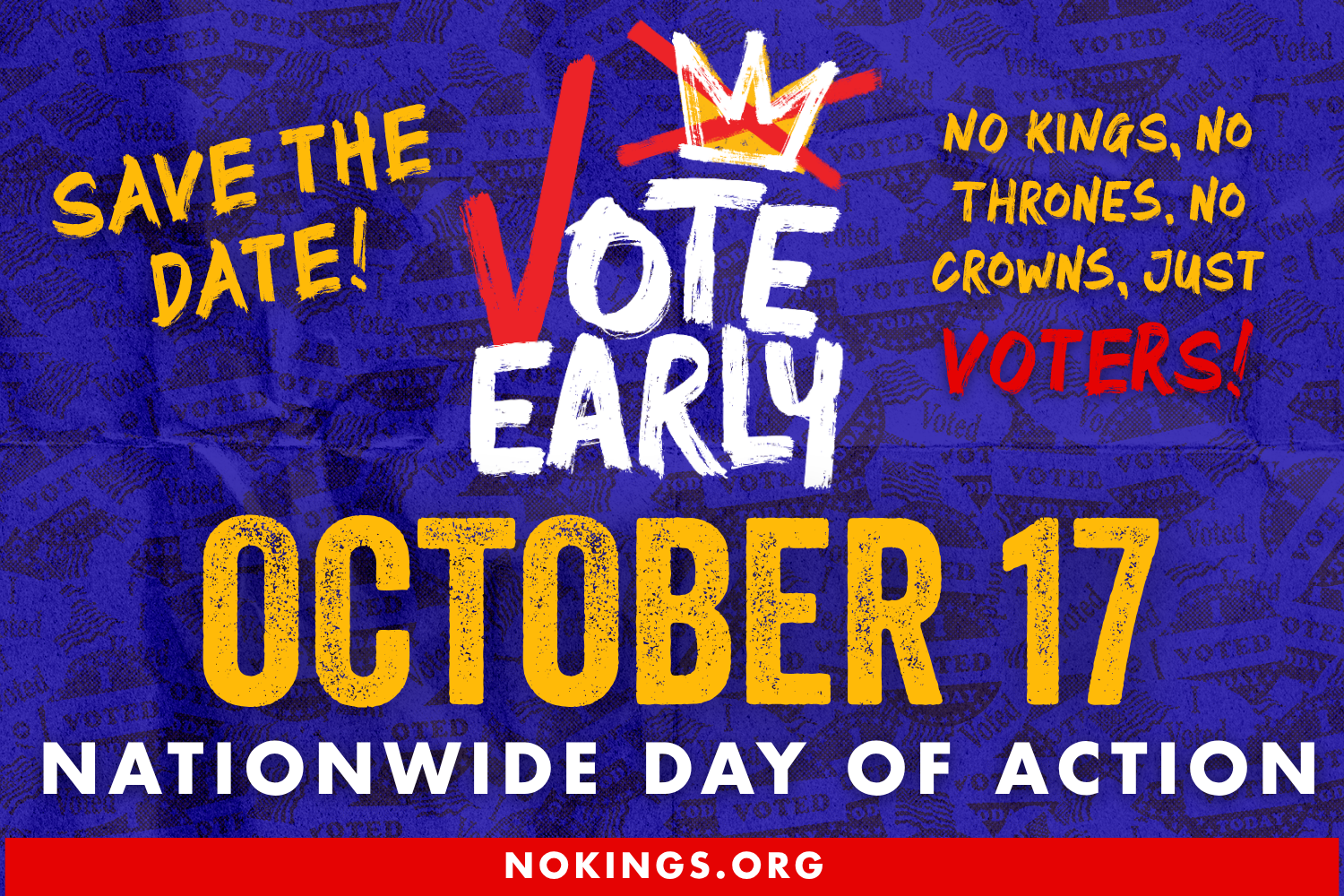 No Kings/Vote Early