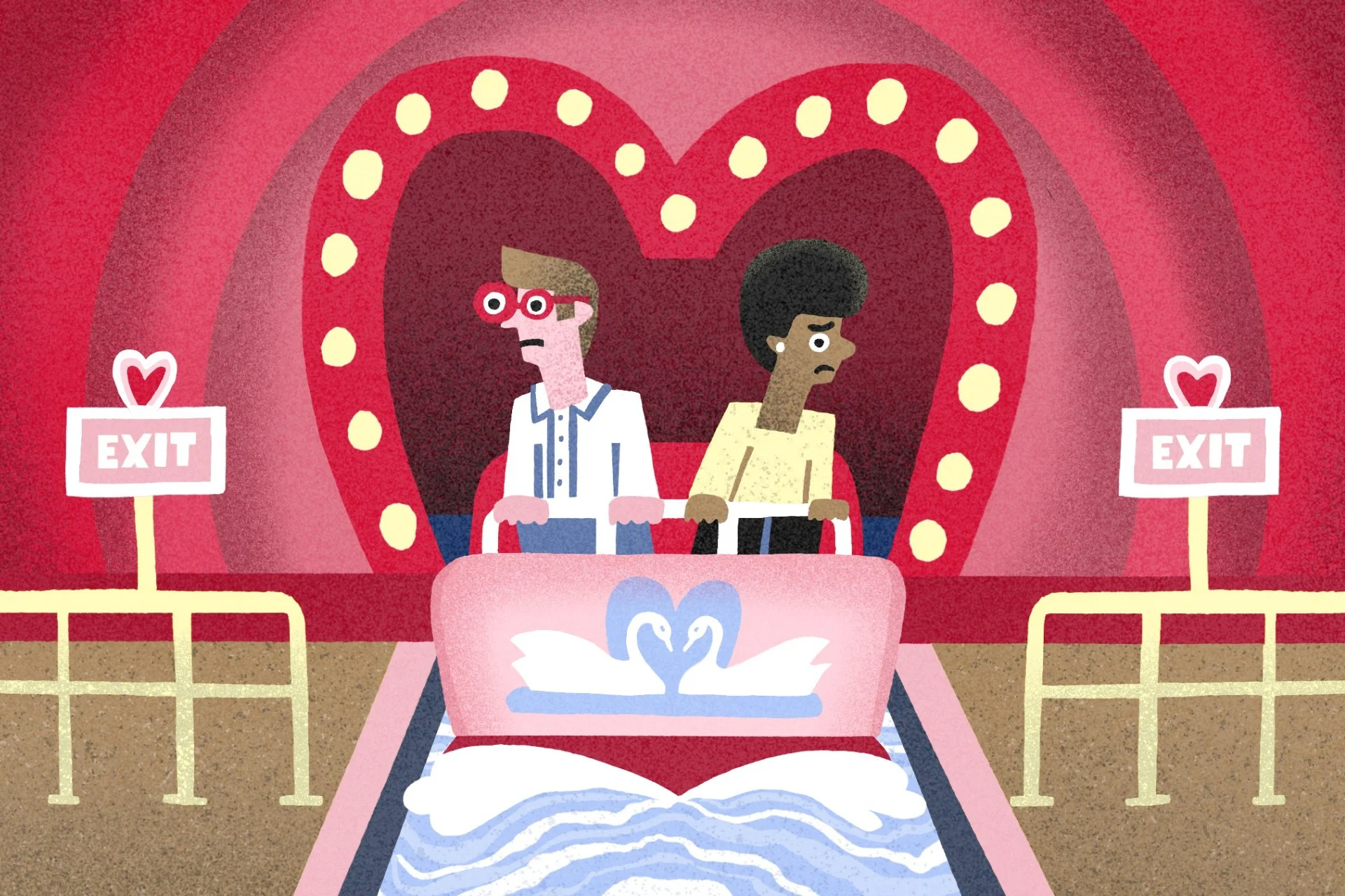 "The Tunnel of Divorce (cover image for The Divorce Issue of The Highlight)." / Vox Media / AD Paige Vickers