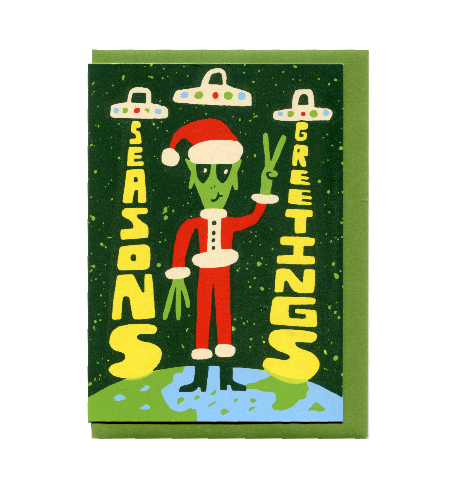 Season's Greetings Alien Card