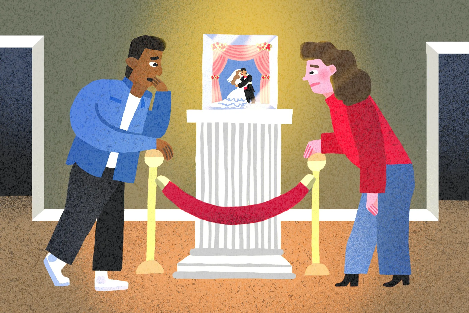 "Contemplating a Traditional Wedding." / Vox Media / AD Paige Vickers
