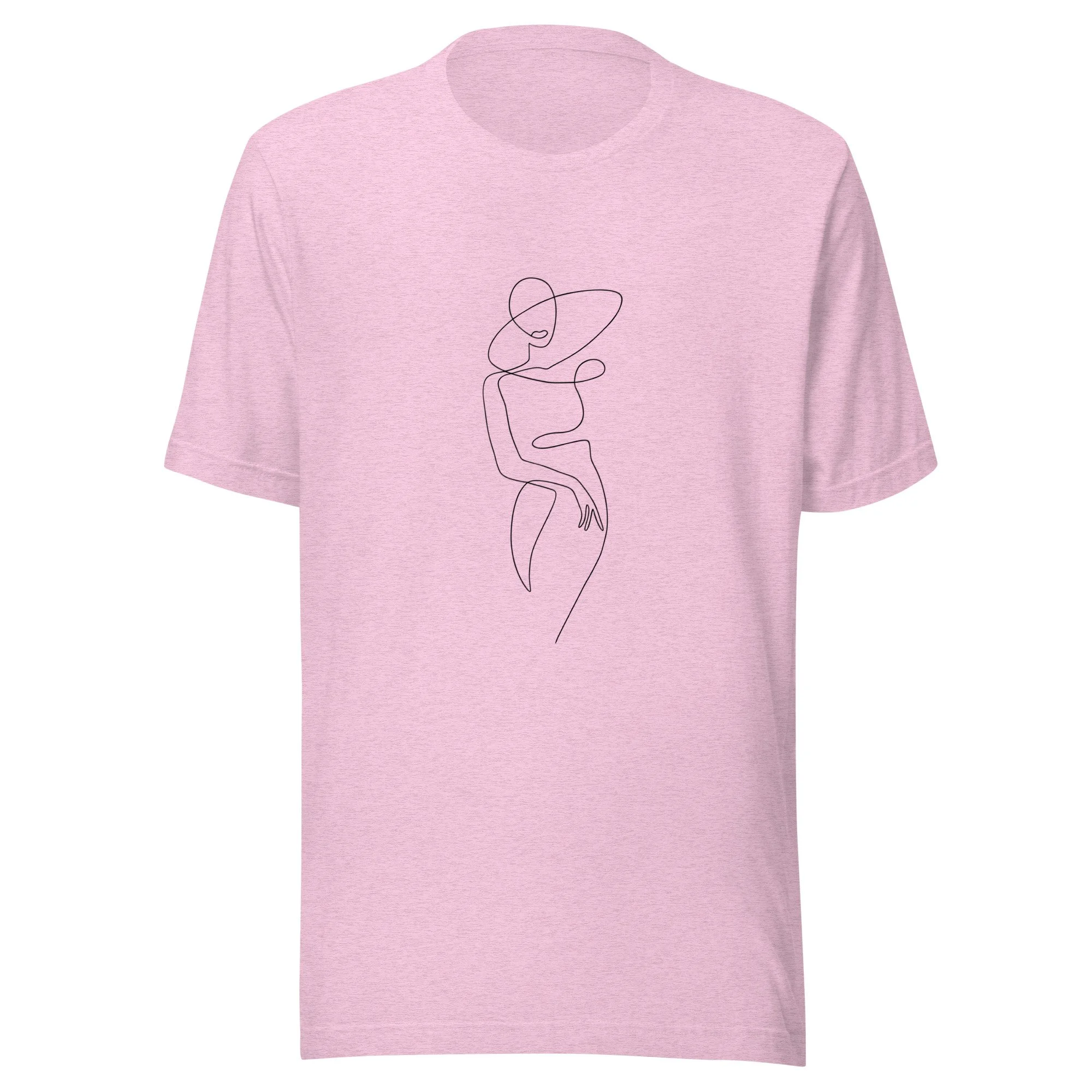 work of art abstract line art t-shirt