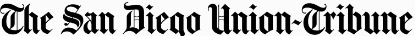The San Diego Union-Tribune logo in black gothic font.