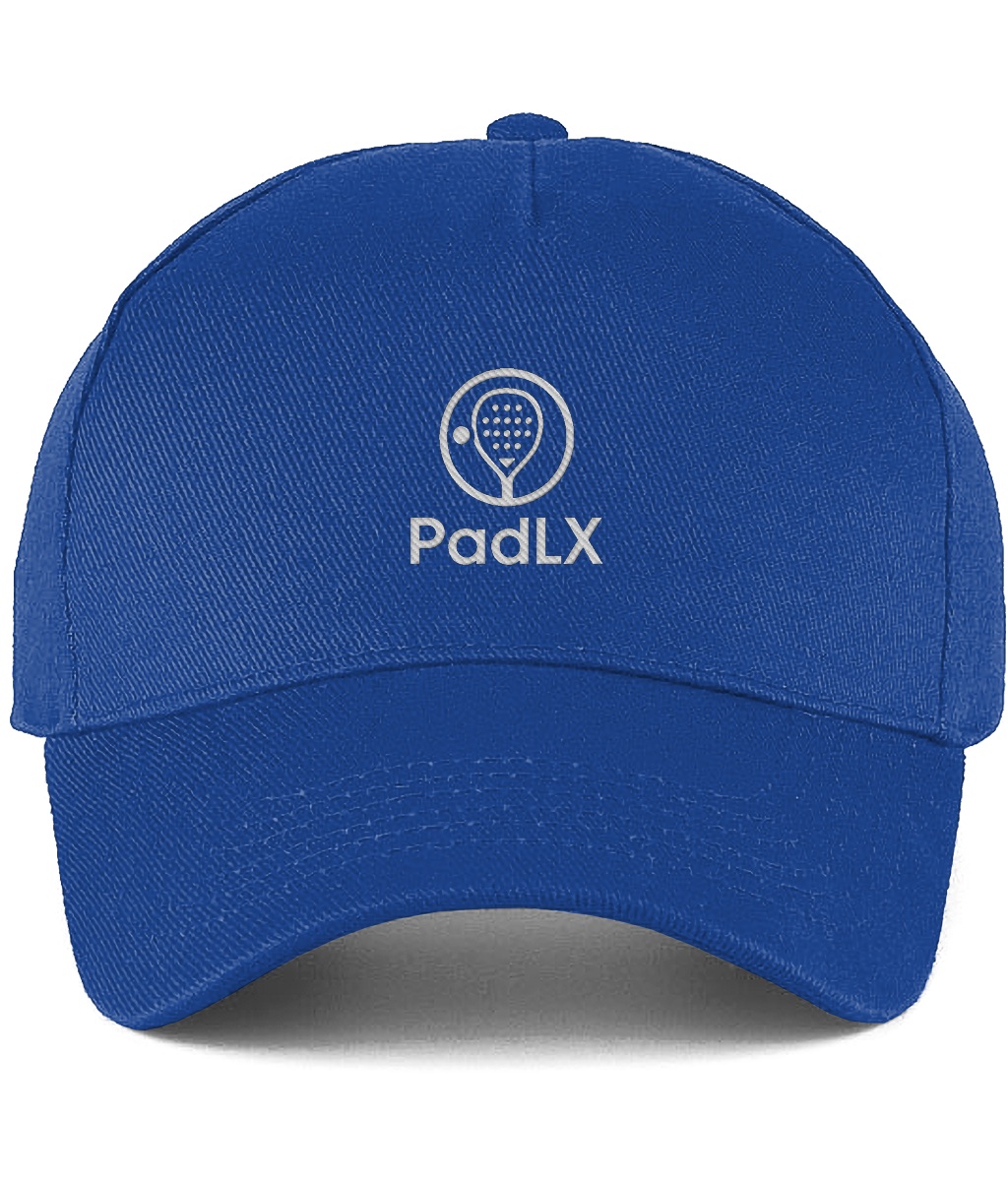 PadLX Core Cap in royal blue with embroidered stacked logo