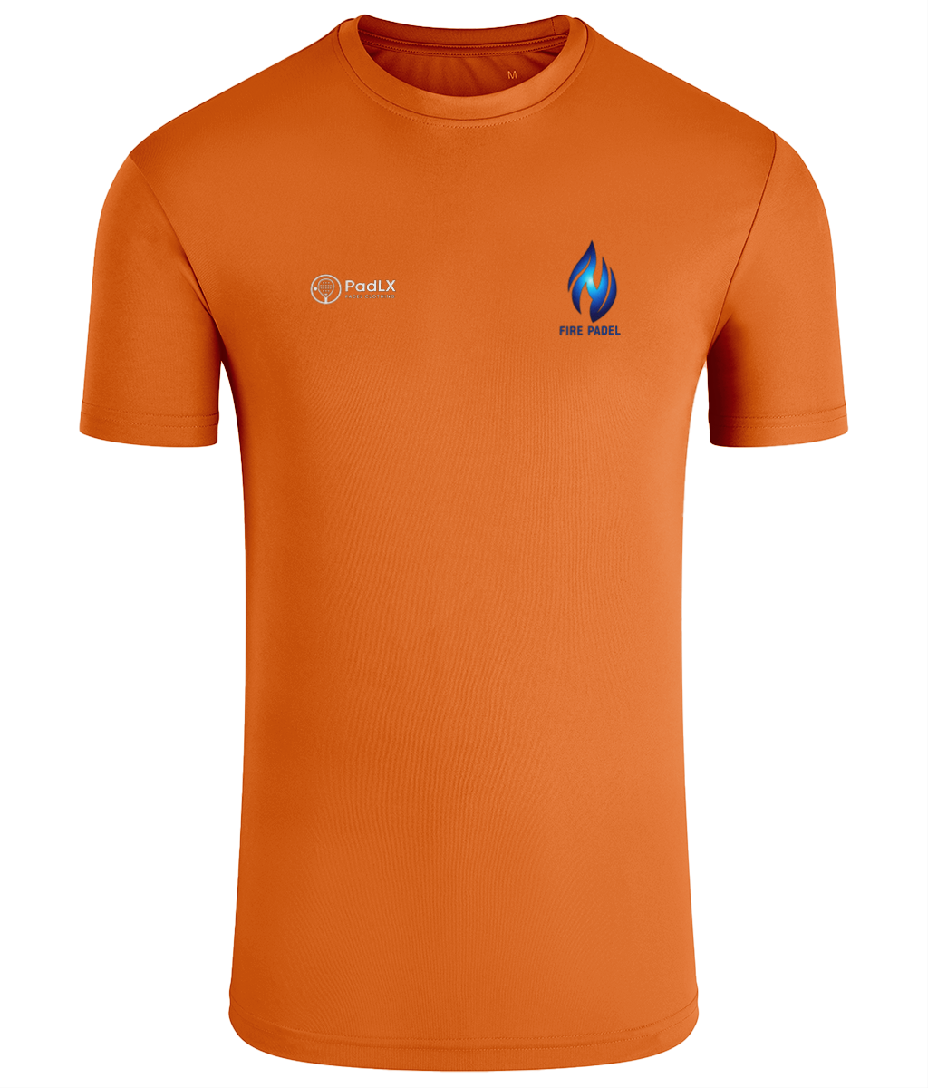 Fire Padel x PadLX Performance T-Shirt – Orange