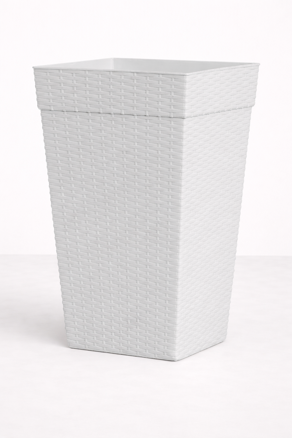 Vaso Branco para Areca ou Ráfia