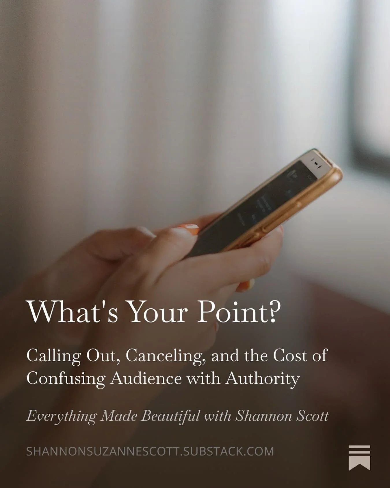 I read an article last week. It named some names. One of the names is a friend. I had feelings. I prayed. I waited a few days for the churn to subside (nothing good happens if I act whilst churning), and now I&rsquo;m processing what&rsquo;s at the b