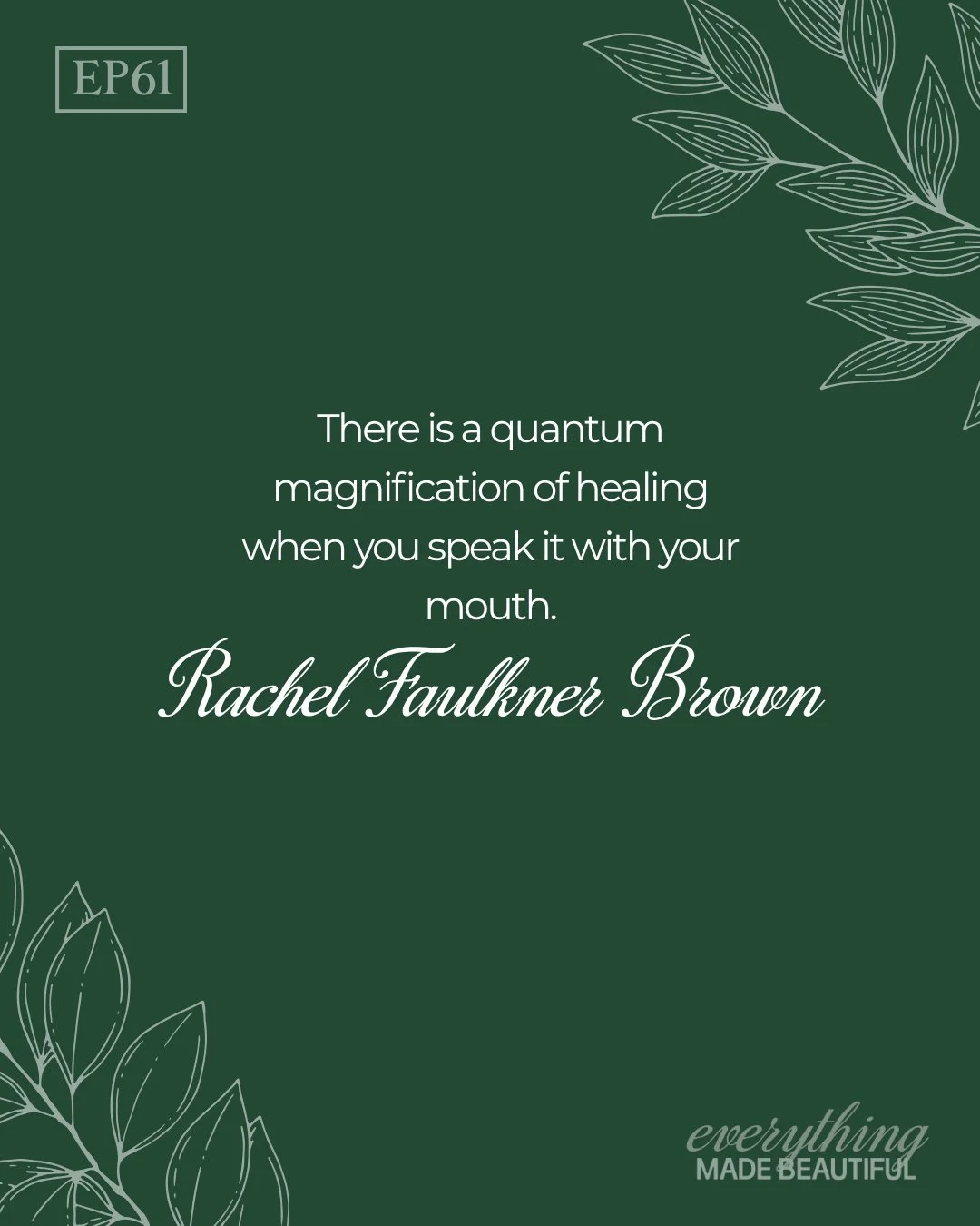 Make sure to tune in to this weeks episode with @rachelfaulknerbrown ! It's one you won't want to miss!⁠
⁠
Link in bio to listen 🎧
