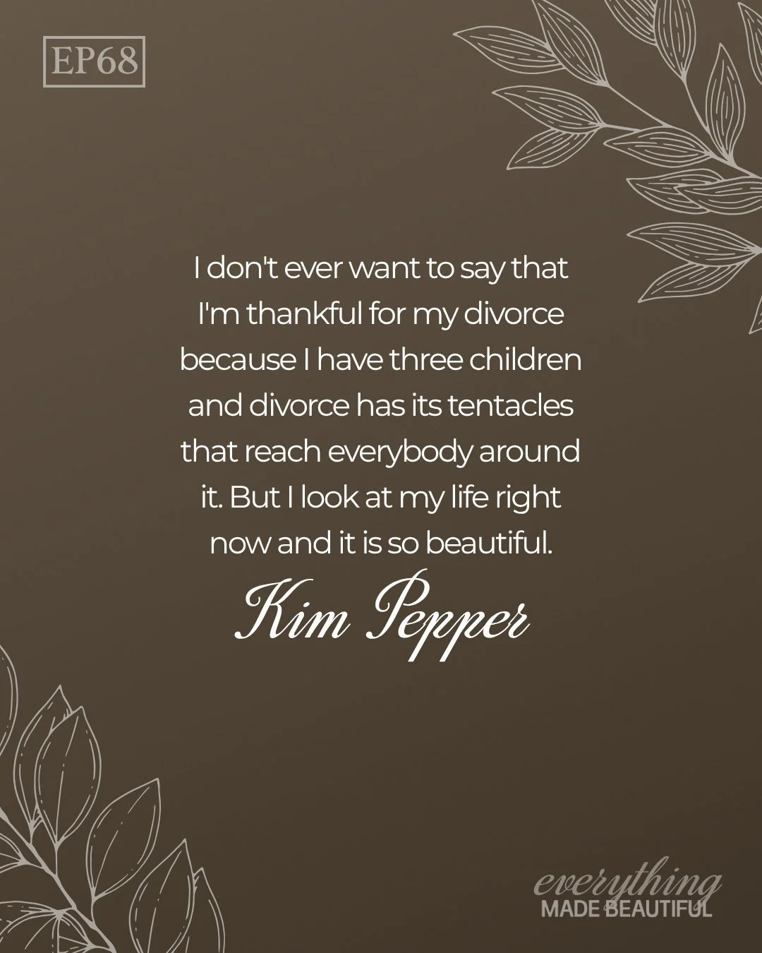 Don't miss this weeks episode with @kimpeppercreative !⁠
⁠
Link in bio to catch up!