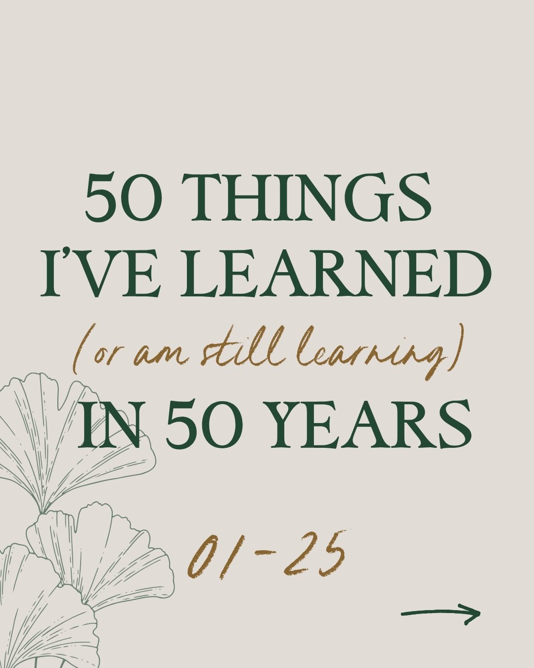 Here are a few things I&rsquo;ve pondered as I approach the big 5-0 on July 1. The longer I live, the more I have to learn. 🙂