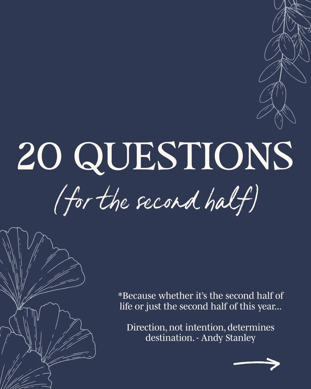 It&rsquo;s the first Monday of the 2nd half of the year... and depending on how this first half has gone, that&rsquo;s either encouraging or discouraging. 

And maybe it&rsquo;s because I&rsquo;m 50 now, but this feels like a great time to evaluate t