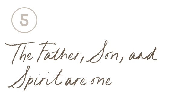 5 - The Father, Son, and Spirit are one