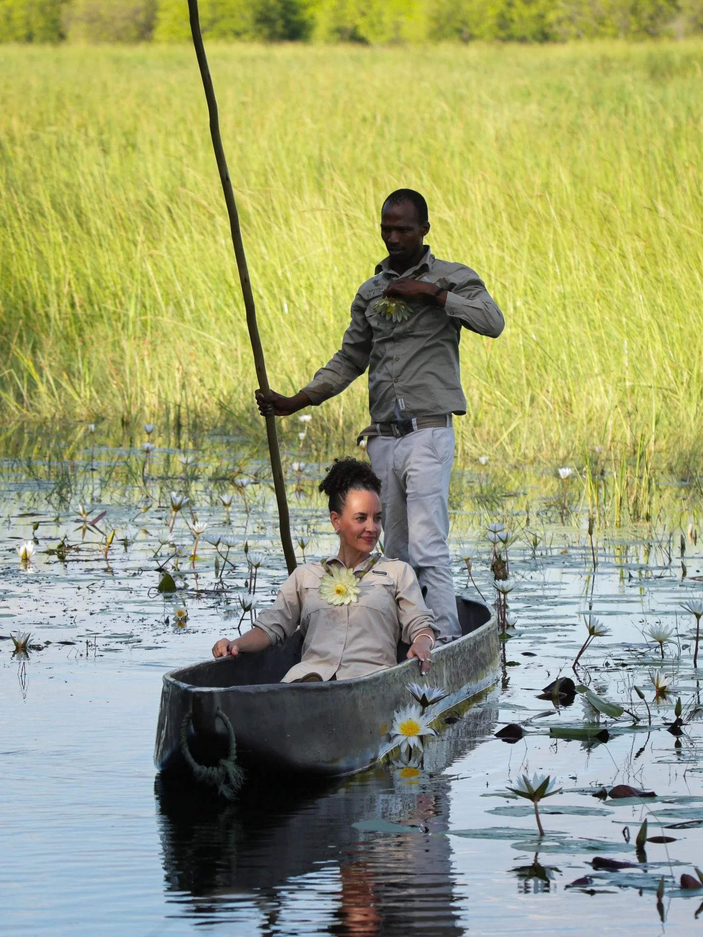 Is this what you picture when you think of a &ldquo;safari&rdquo;? 

Me neither, until my recent visit to #Botswana. 

There&rsquo;s nothing quite like floating along the river in a mokoro&mdash;a traditional dugout canoe used for navigating the shal