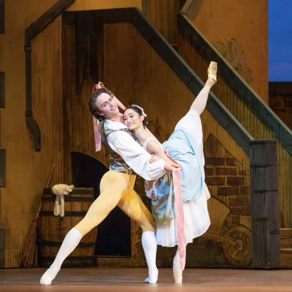 La Fille mal gardée, RBO 2025 
Artists: Fumi Kaneko and Matthew Ball 
Photo by @dancersdiary