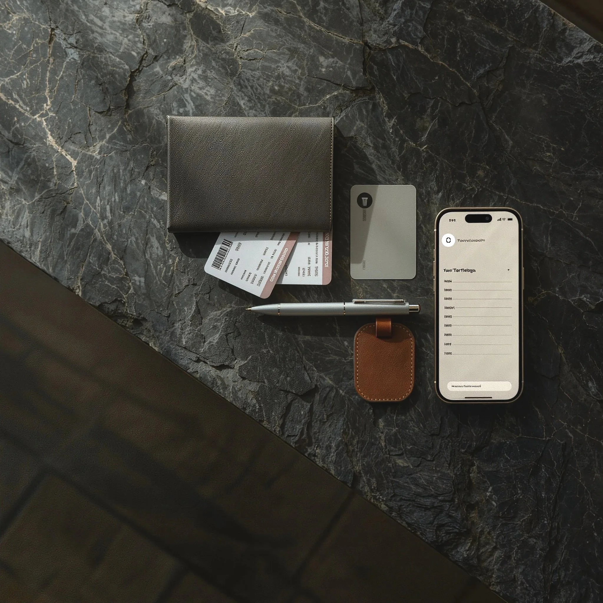 passport hotel key travel bundle package