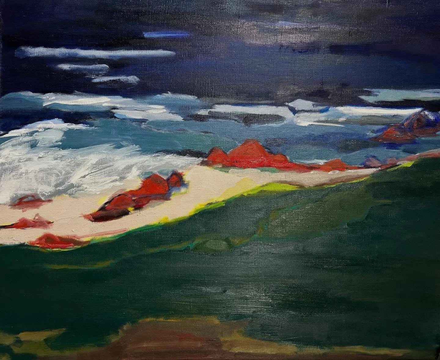 Fort Pond Bay; oil on canvas;