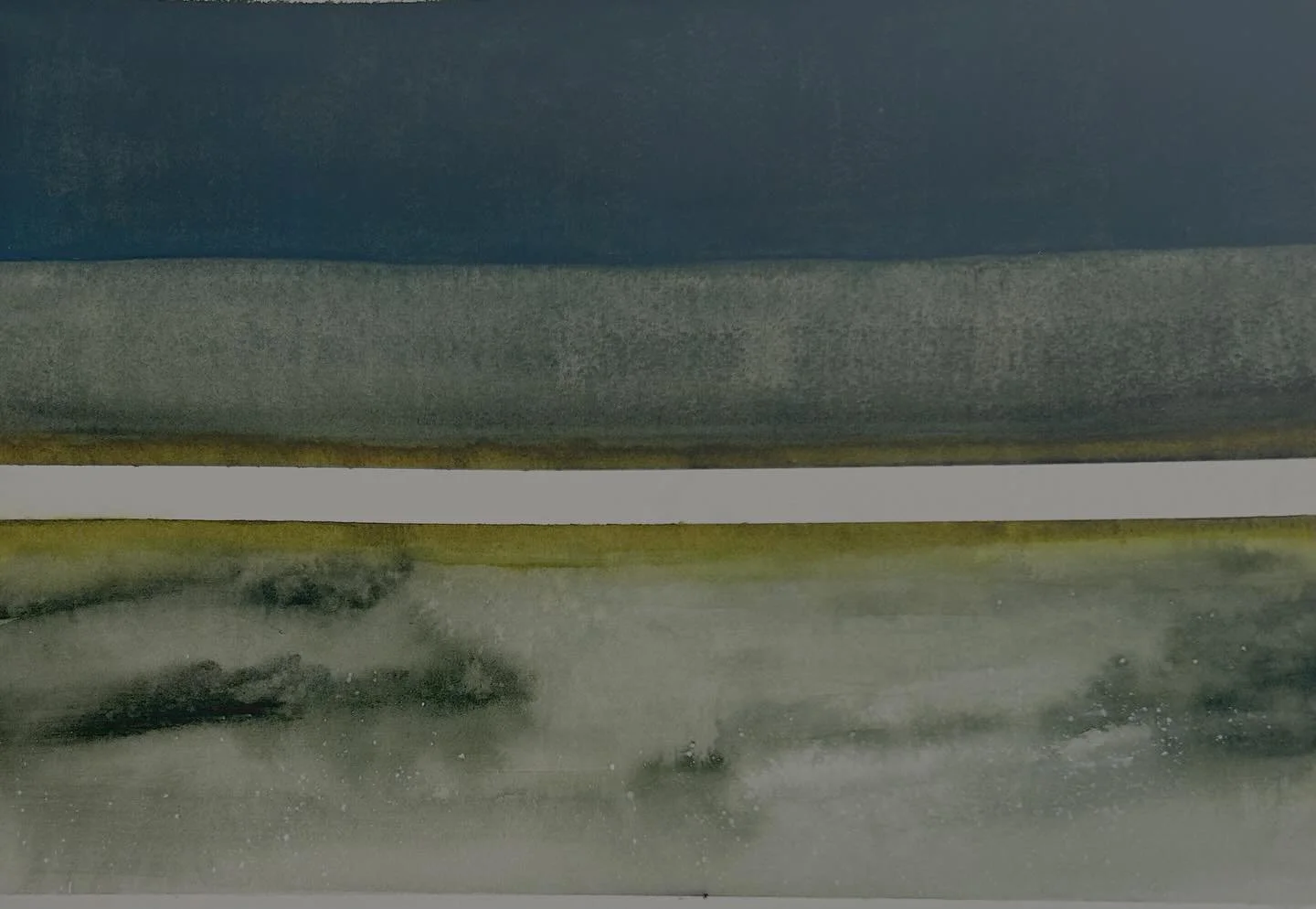 Twilight; watercolor on paper; 13 1/4&rdquo; H x 17 1/4&rdquo; W