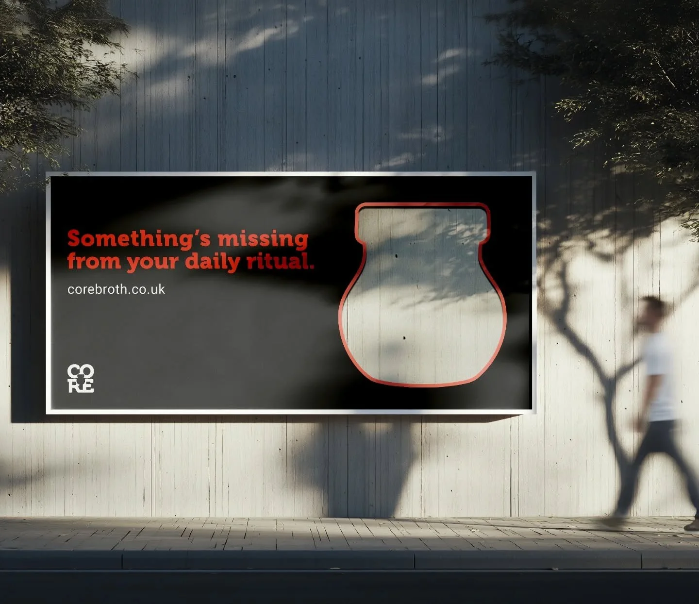 I was thinking BEYOND the billboard when planning my OOH campaign rollout for CORE (a rebrand of Bovril).