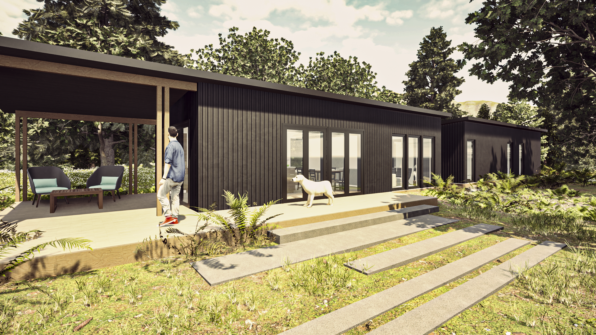 Horizontal, Single-level home