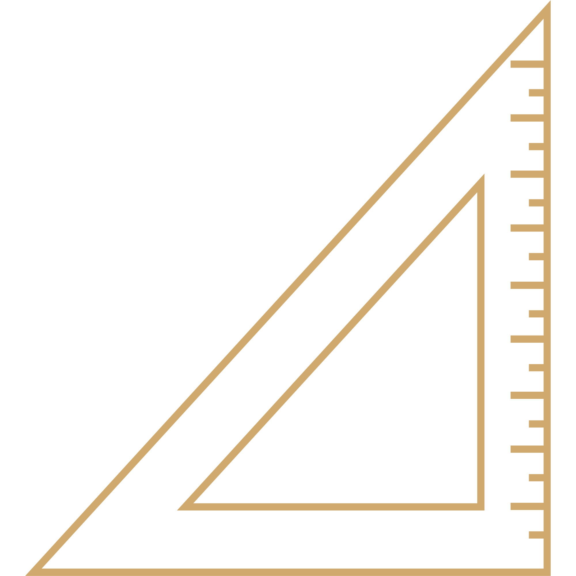 Close-up of a yellow ruler with measurement markings on a white background.