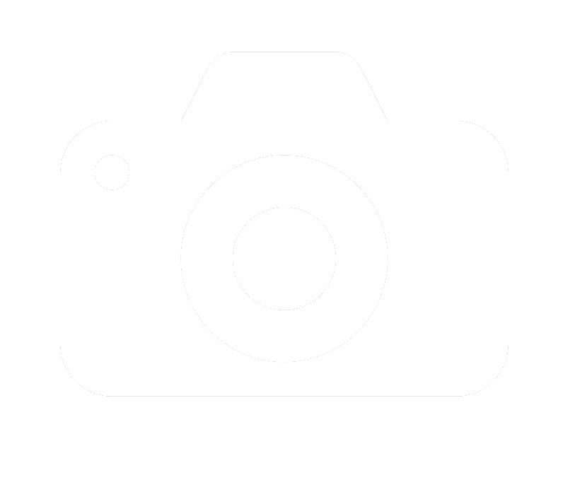 An icon of a camera against a black background.
