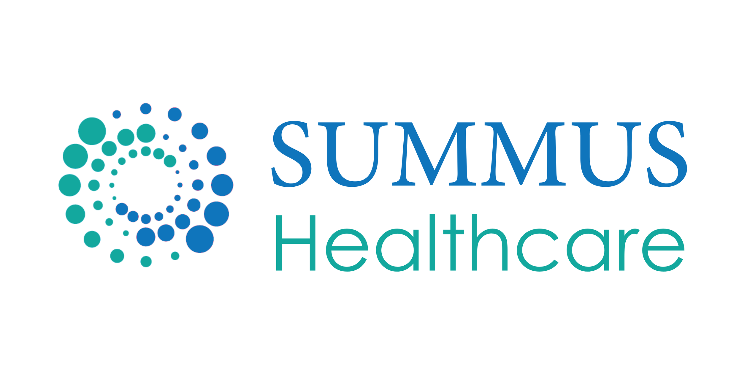 Summus Healthcare logo with a circular dotted emblem and text.