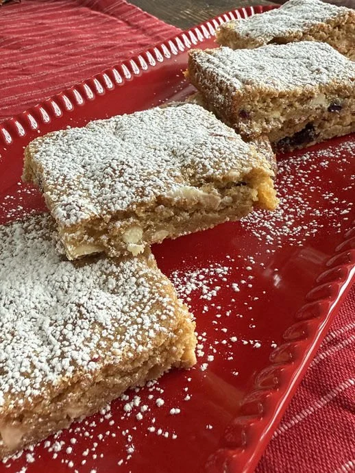Cranberry White Chocolate Bars