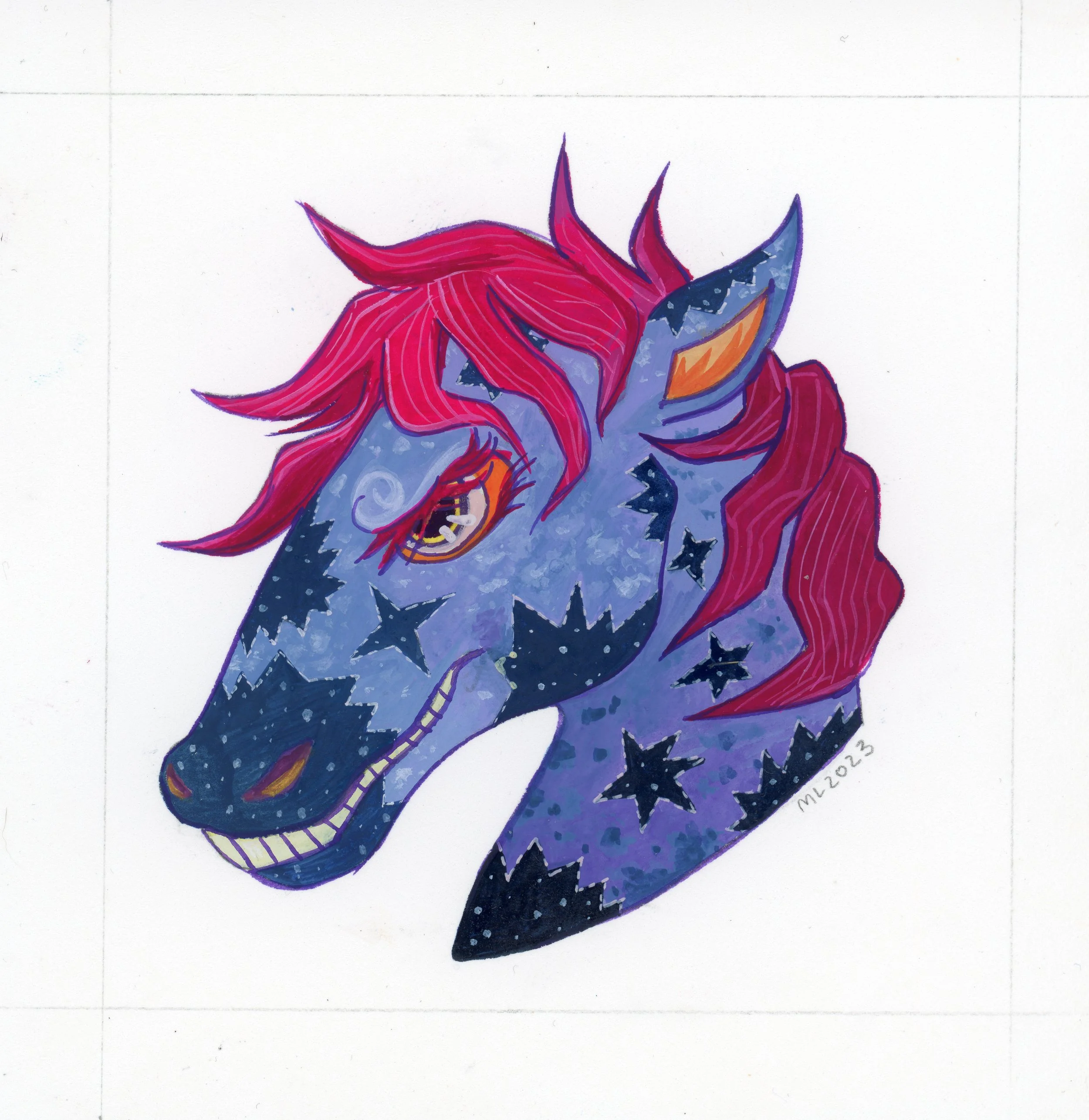 year of the horse
• 4.5" x 4.5"
• gouache on hot press cotton rag