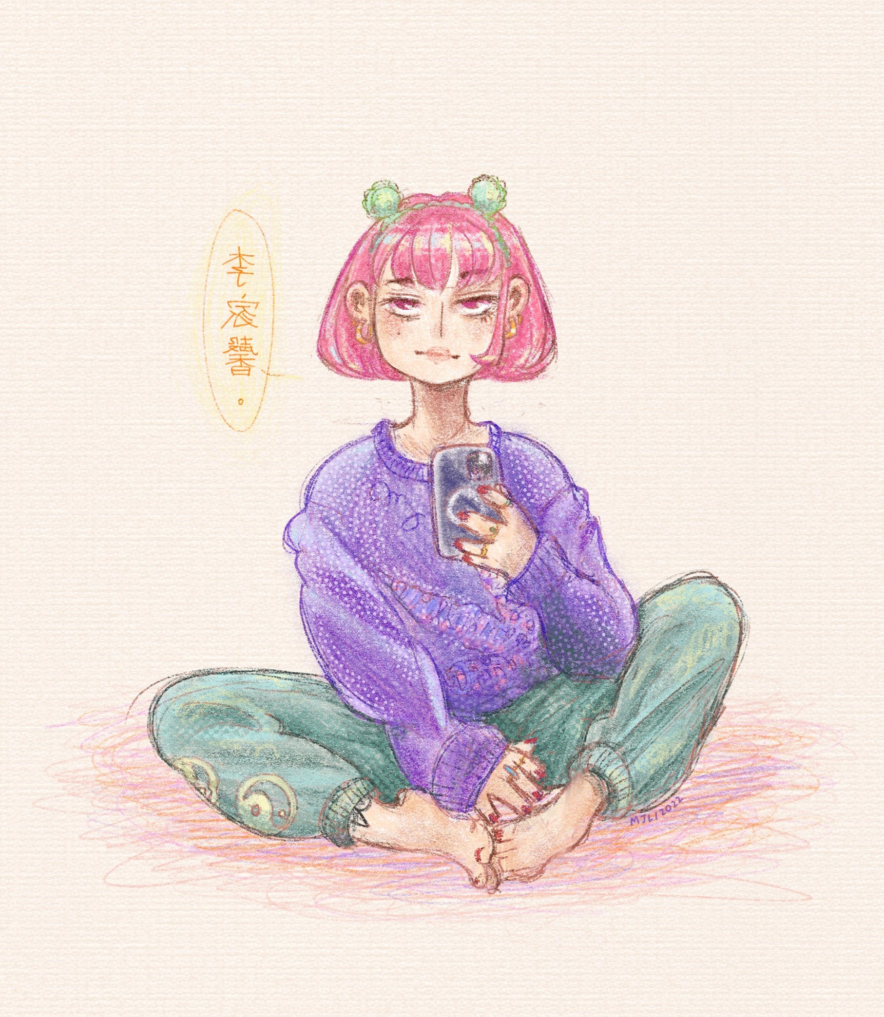 self portrait 
• digital painting