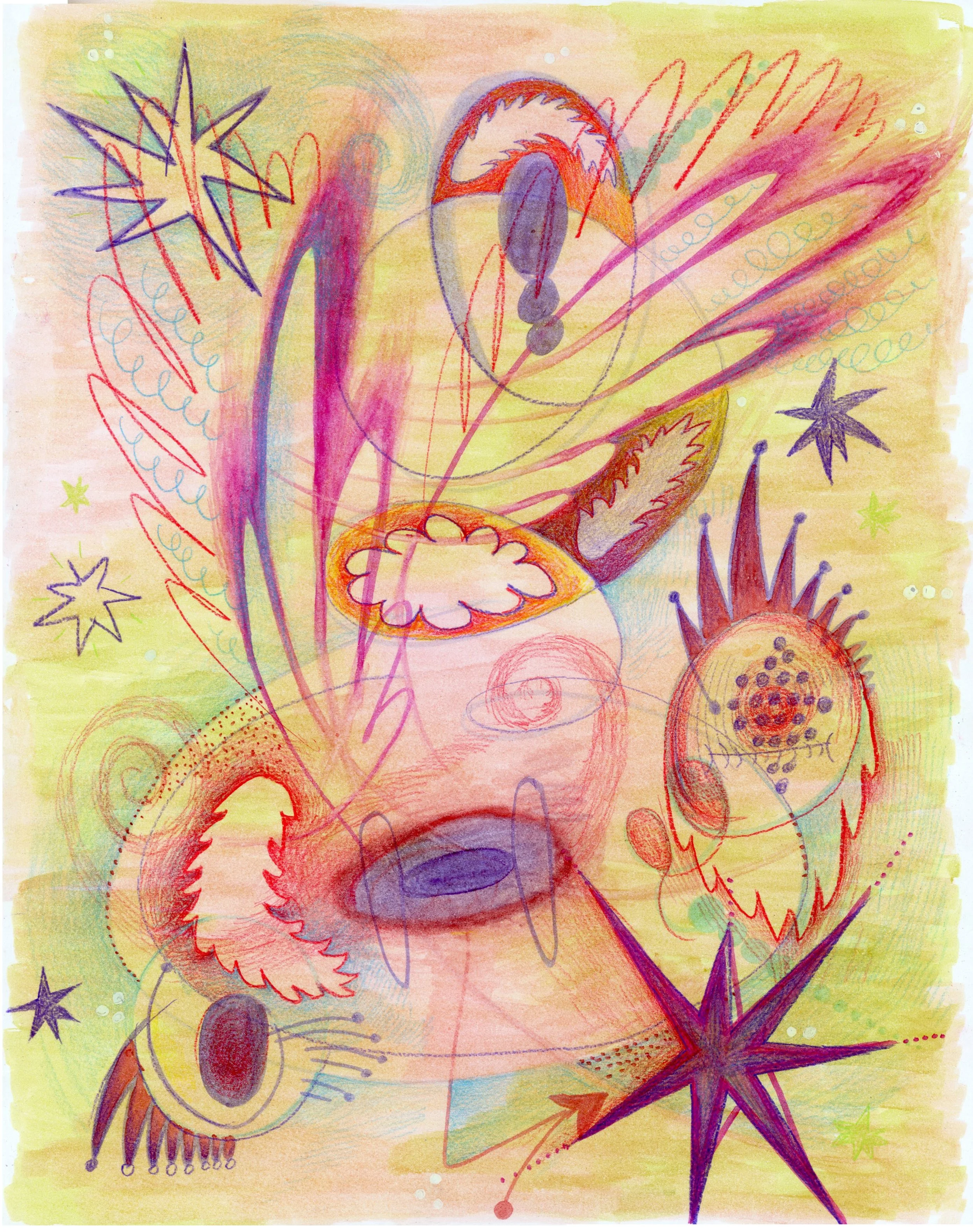 you are closer to home than you know
• 9.5" x 12"
• alcohol ink, colored pencil
