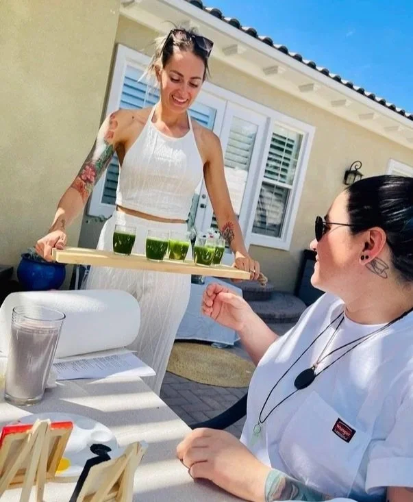 Outdoor wellness workshop with beverage service for mission-driven organizations in Nevada – facilitated by ALIGN Agency