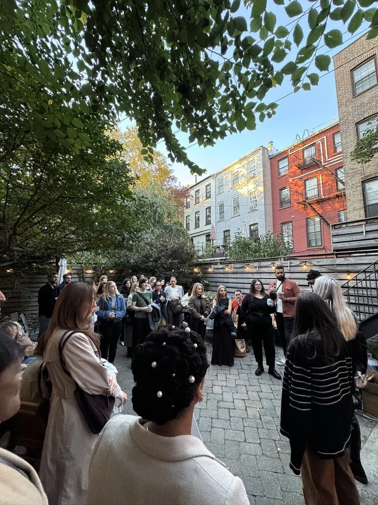 Outdoor nonprofit workshop or community event in Nevada – audience listening to presentation facilitated by ALIGN Agency