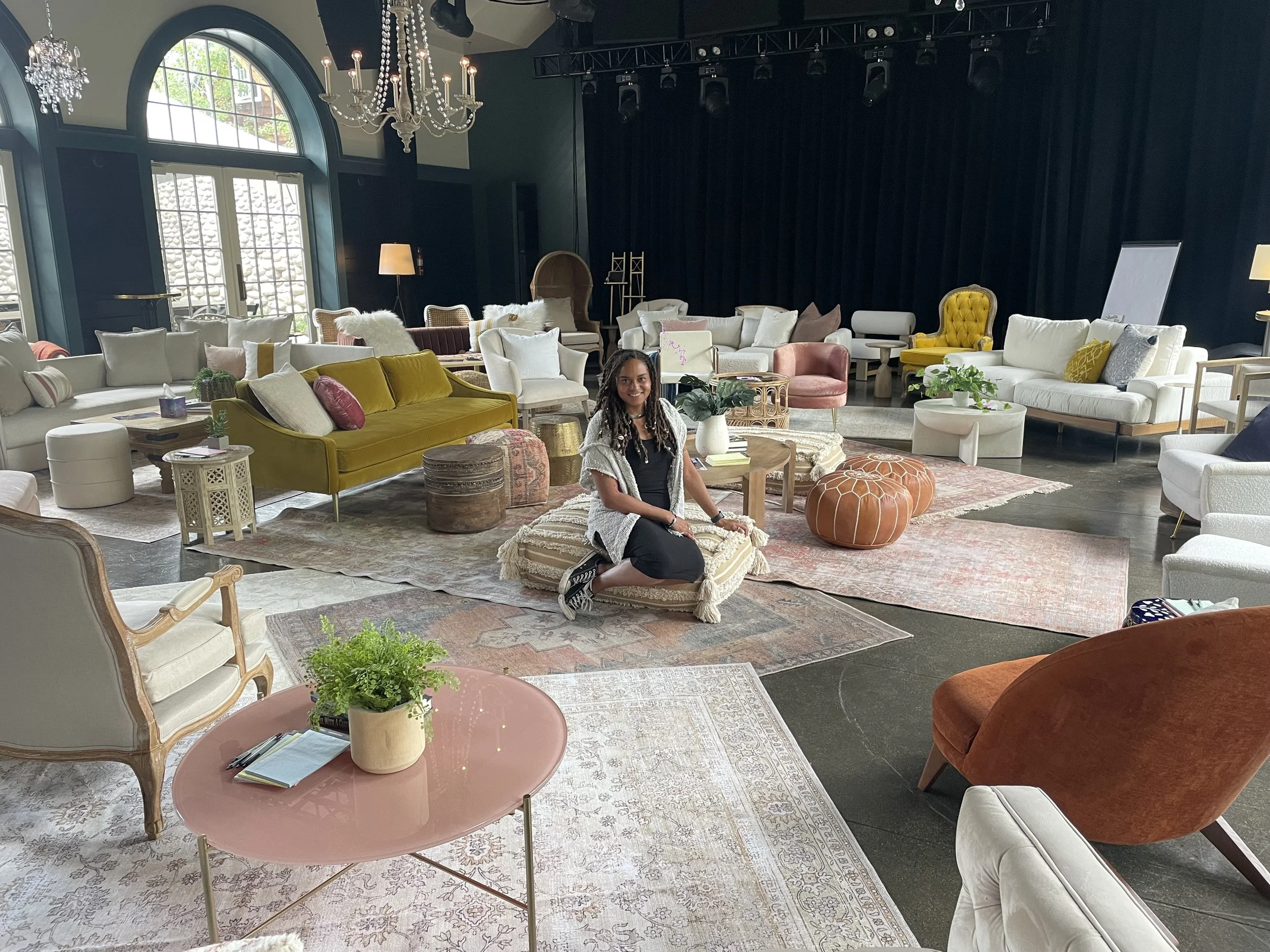 Wellness or creative workshop for mission-driven organizations in Nevada – participant engaging in indoor session facilitated by ALIGN Agency