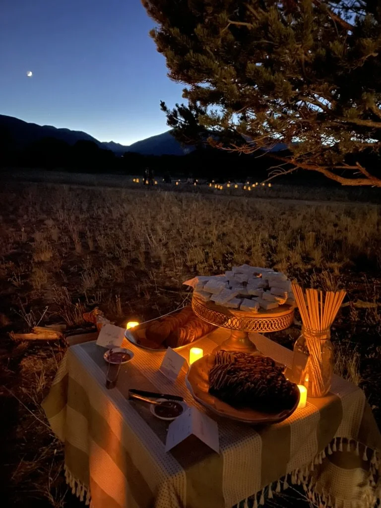 Outdoor community or nonprofit dining event in Nevada – evening gathering with food and beverages facilitated by ALIGN Agency