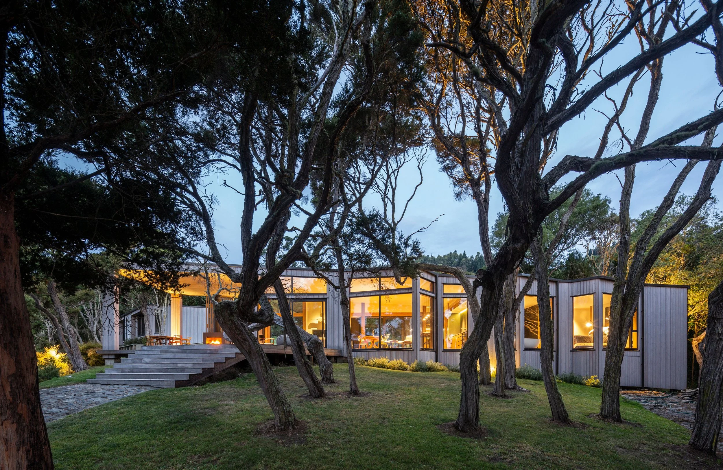 Blueskin Bay Retreat, Waitati, Coastal Otago. Work undertaken while at Mason&Wales