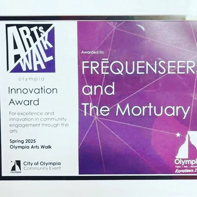 We can't say enough about how formative this event was for our community involvement. We shared the 2025 Innovation Award with several ArtsWalk Participants, but most notably for us, the @decay_olympia was awarded last fall as well.