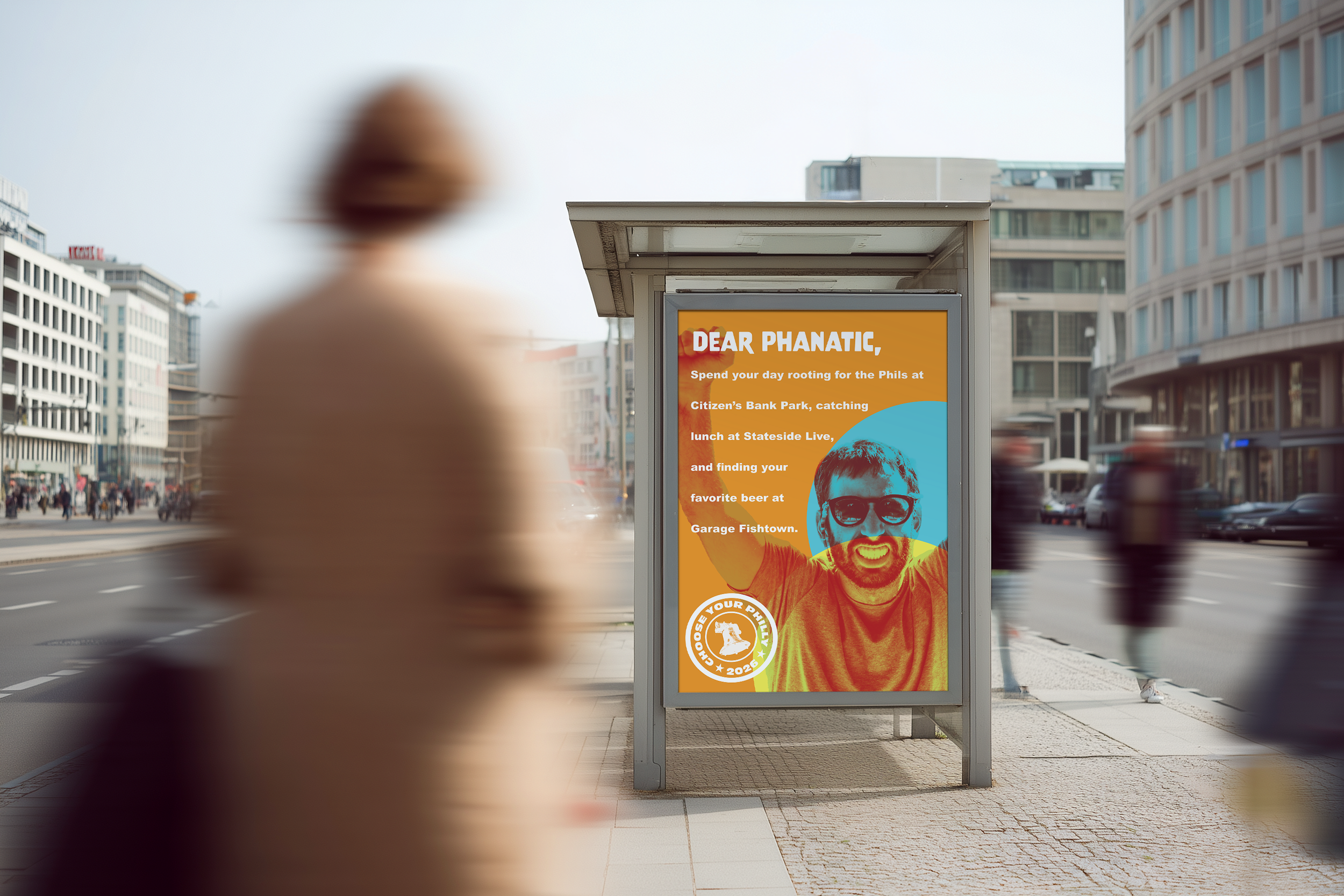 "Phanatic" Bus Shelter Advertisement