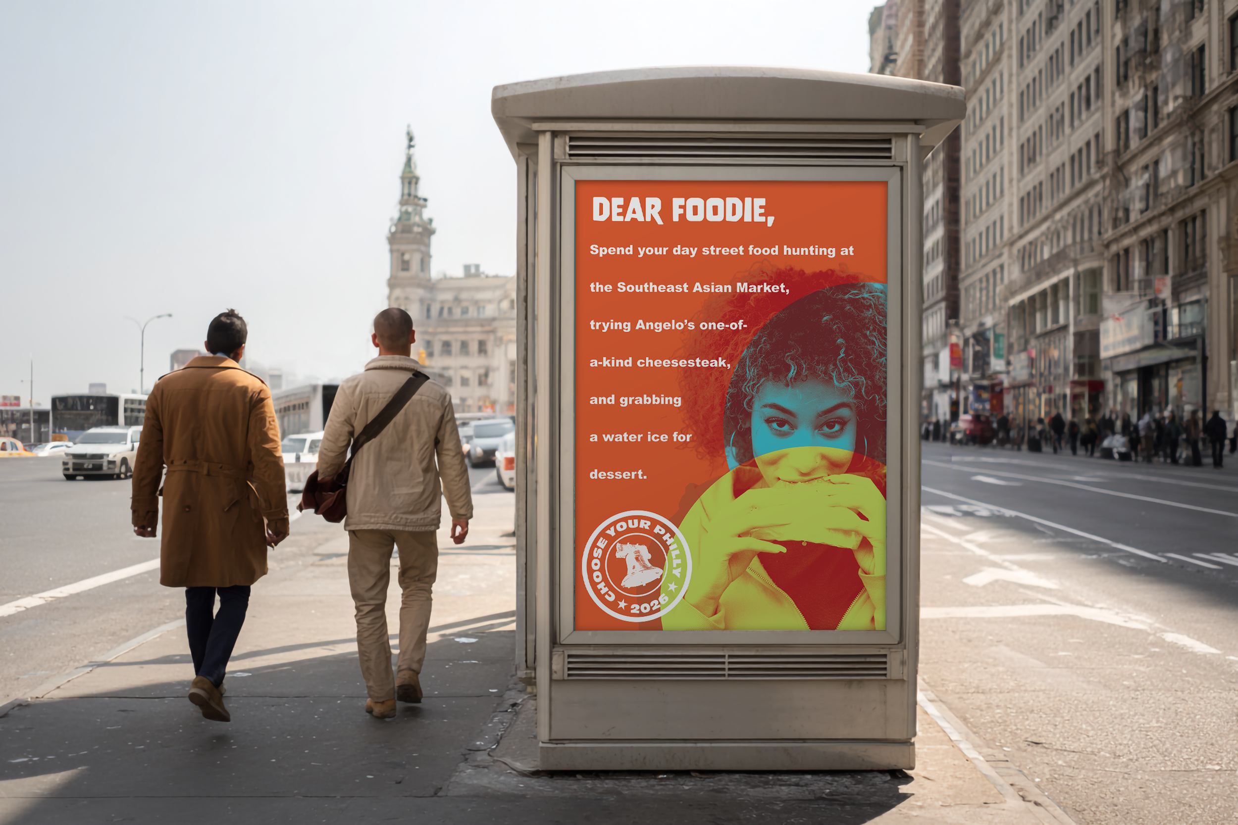 "Foodie" Bus Shelter Advertisement