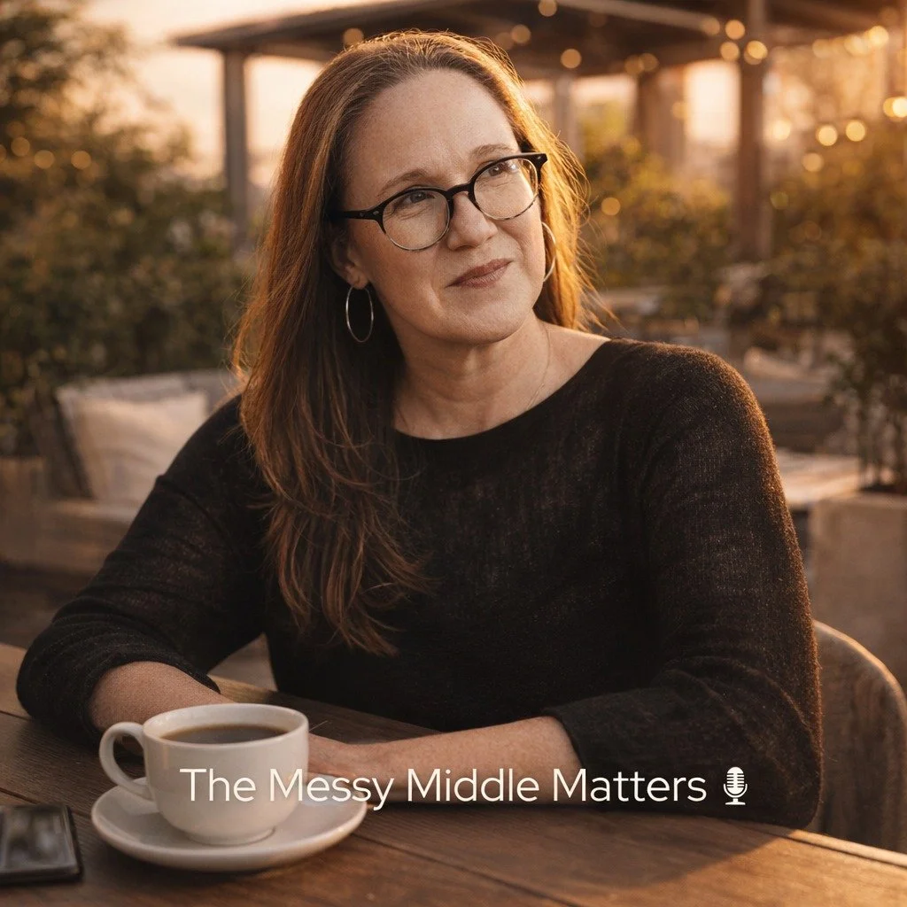 I had to create an AI-generated headshot for a grant application.

Looks like I&rsquo;ll need hair extensions now.

All I can think about are the tangles in my hair, in systems, in organizations&hellip;

#themessymiddlematters #messymiddlematters #me