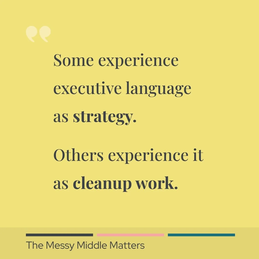 How do you experience executive language?