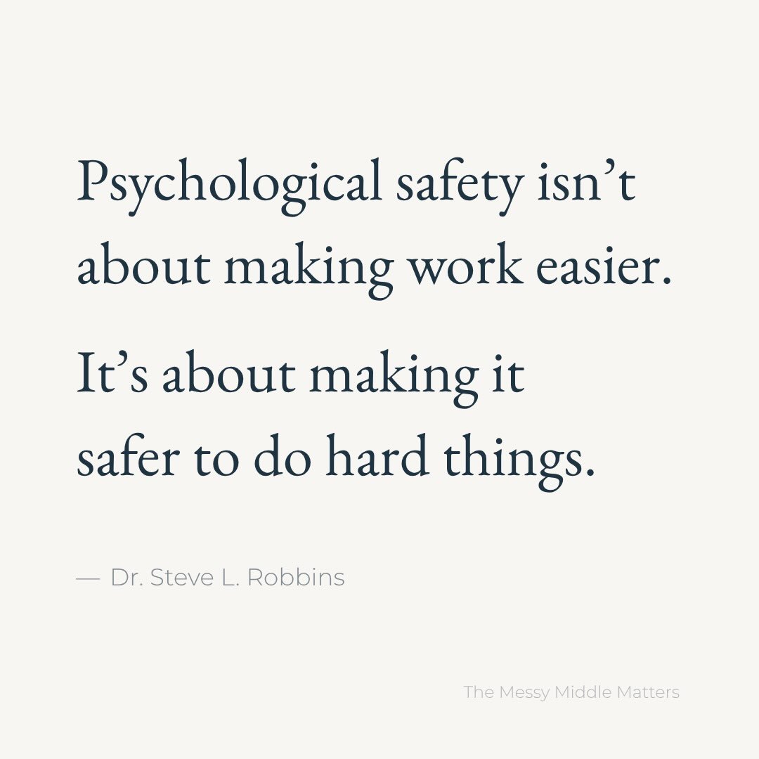 This week&rsquo;s quote is from @drsteverobbins recent interview with @shrmofficial .

What do you think workplaces are getting wrong about psychological safety?&nbsp;

&ldquo;&hellip;psychological safety often gets confused with psychological comfor