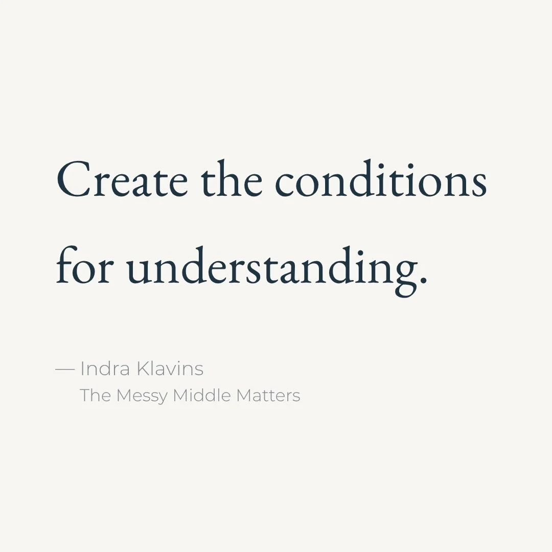 How do you help people achieve understanding?