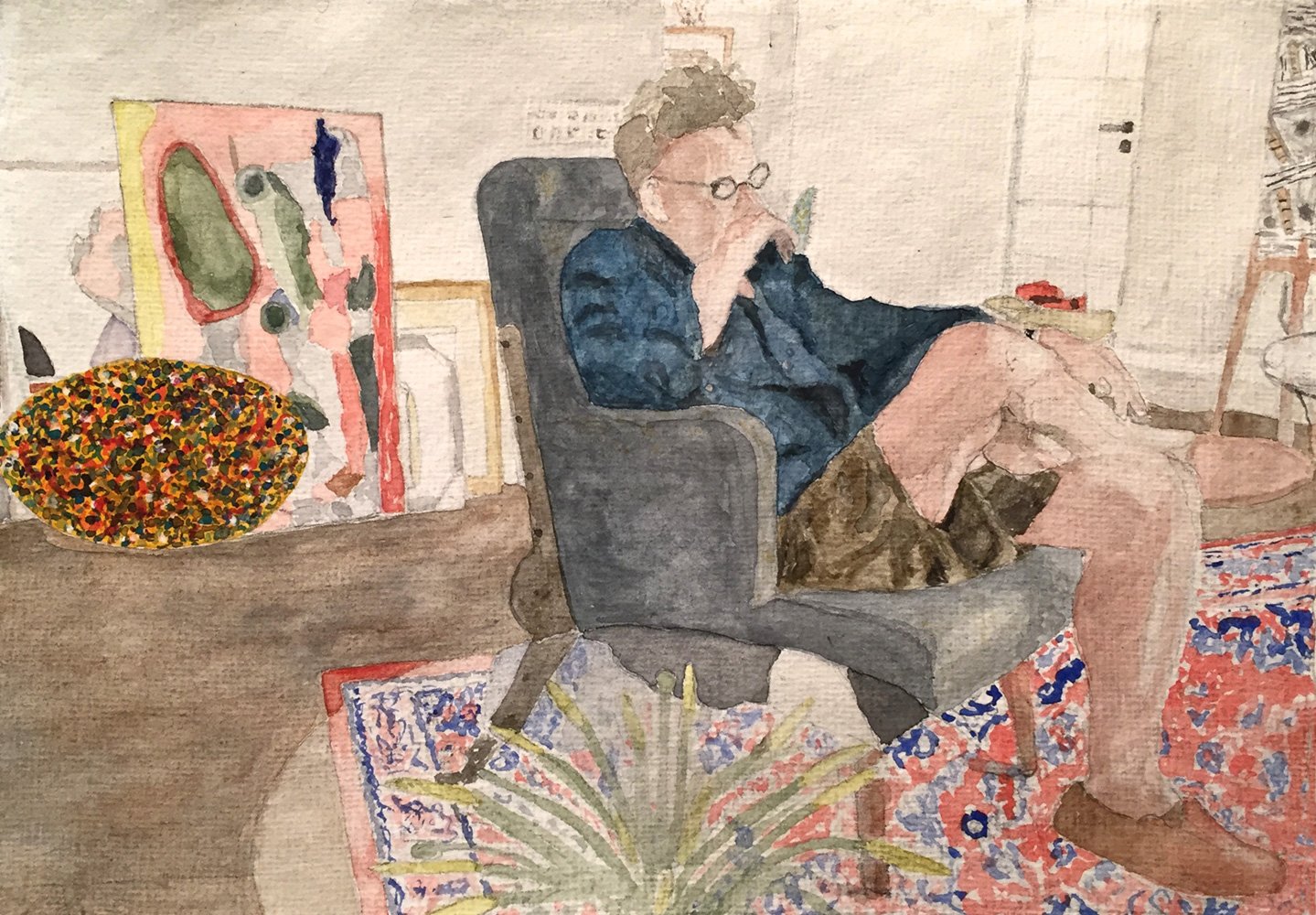 Armchair Portrait 1, Paul F, 2015 – 15 x 20 cm